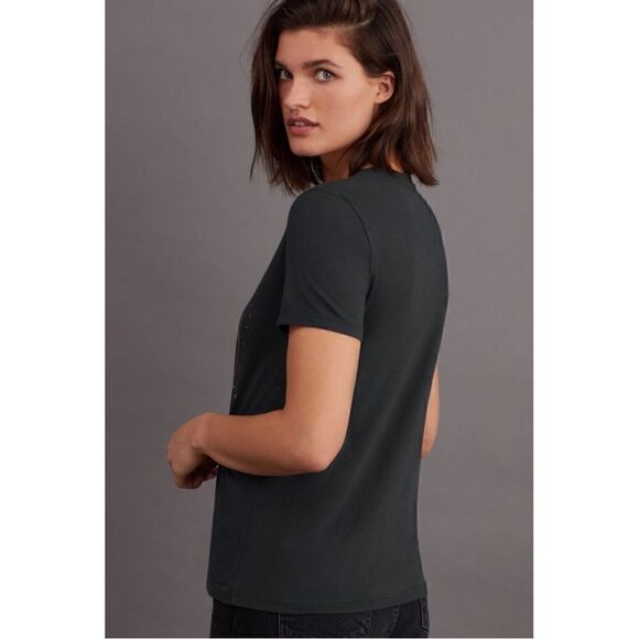 NEW Anthropologie Sol Angeles St. Moritz Switzerland Alpine Graphic Tee X-Small - Picture 2 of 3